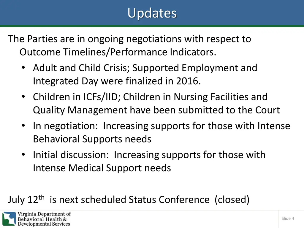 updates