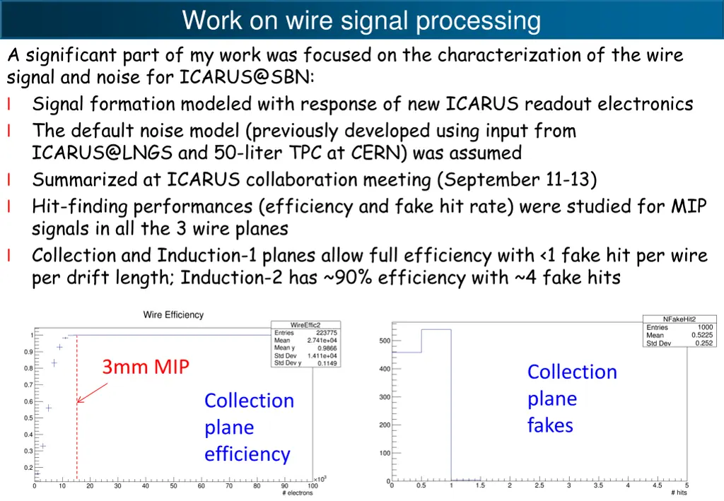work on wire signal processing a significant part