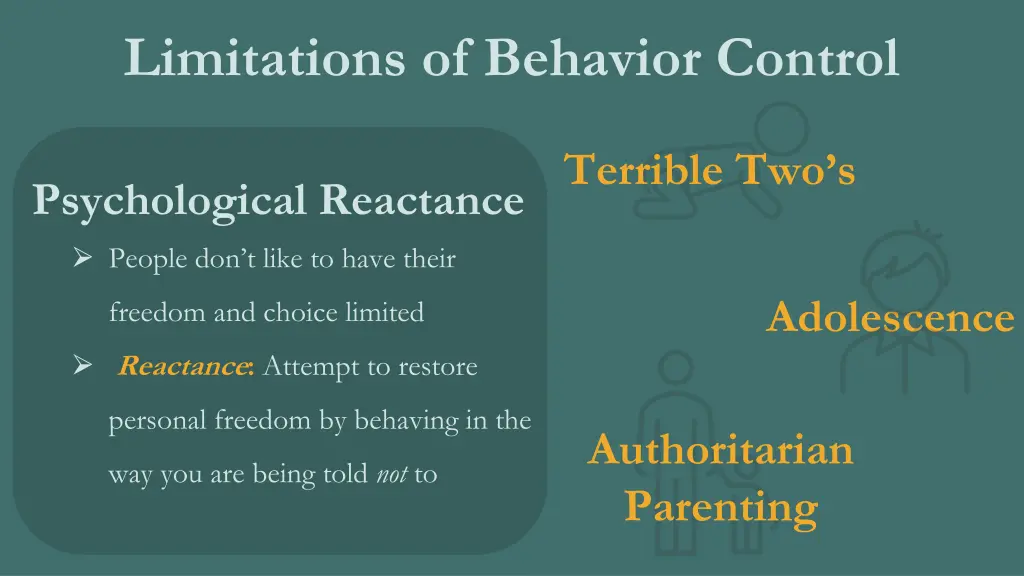 limitations of behavior control