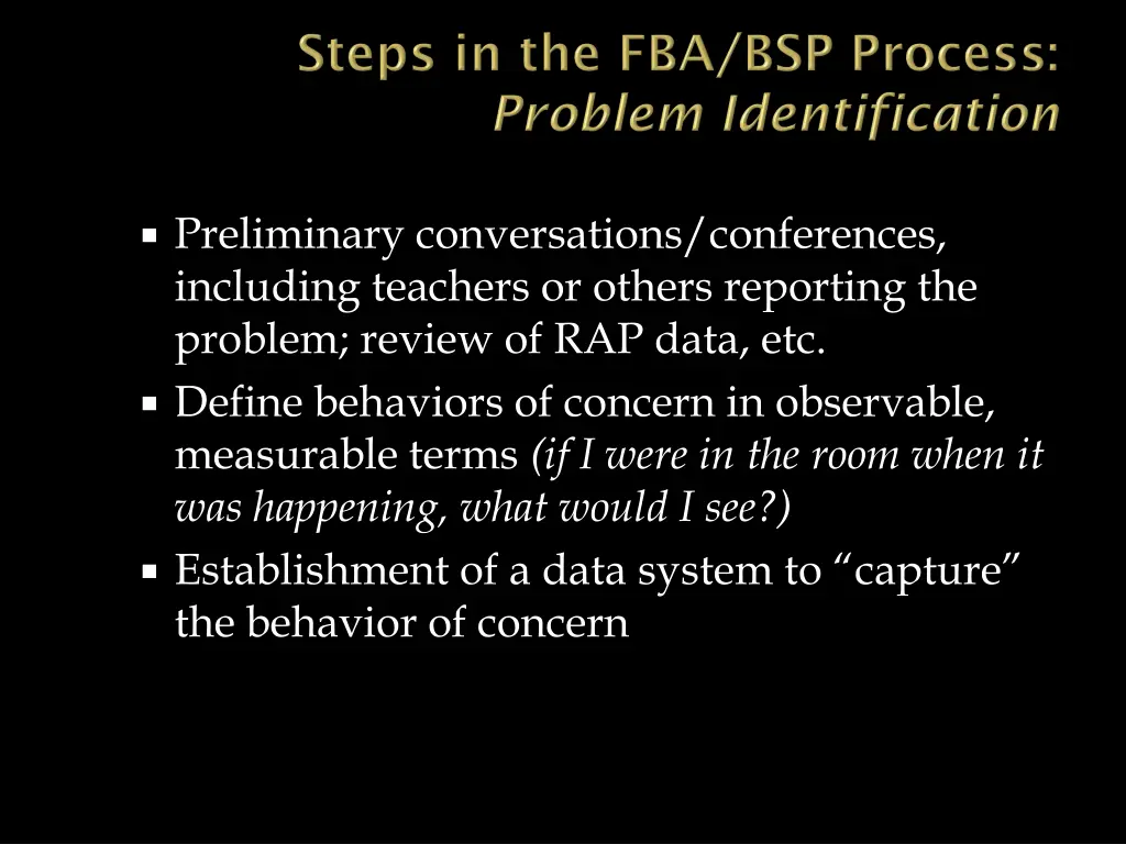 preliminary conversations conferences including