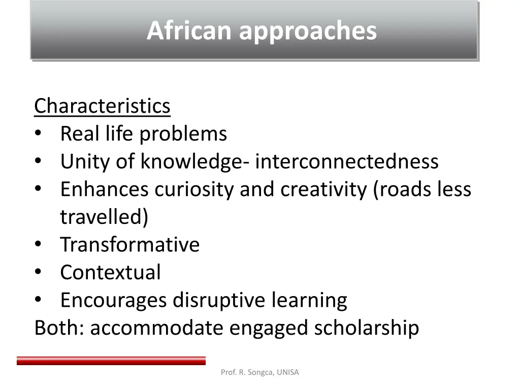 african approaches