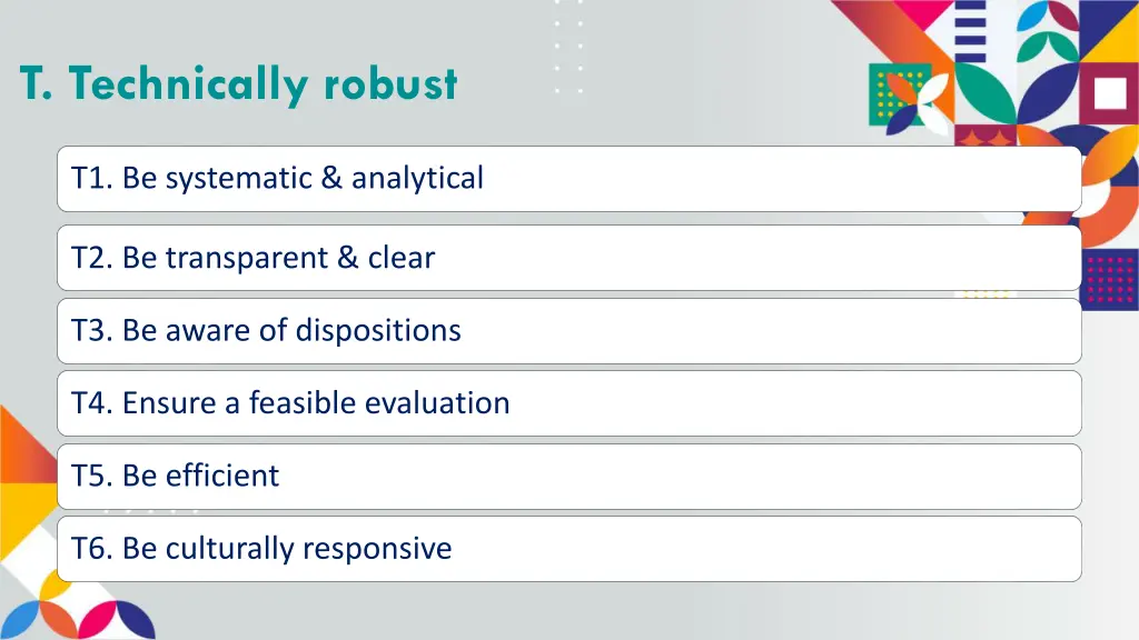t technically robust