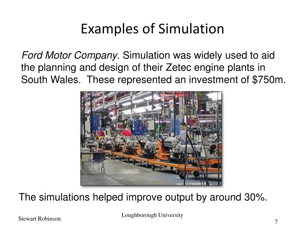 examples of simulation