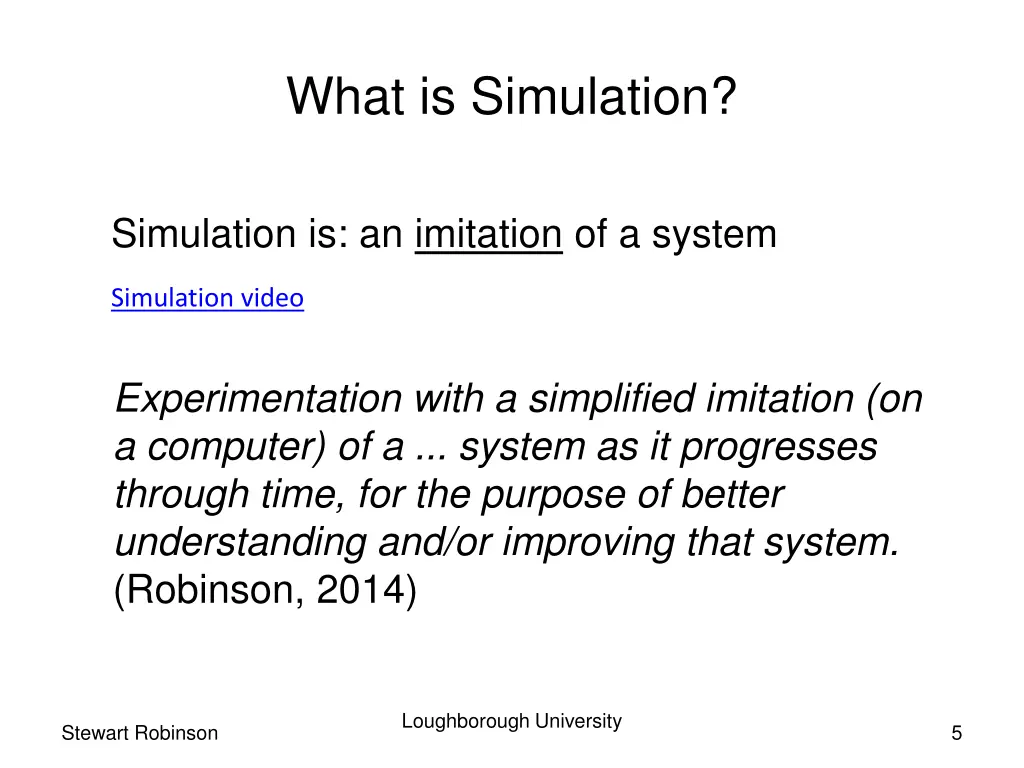 what is simulation