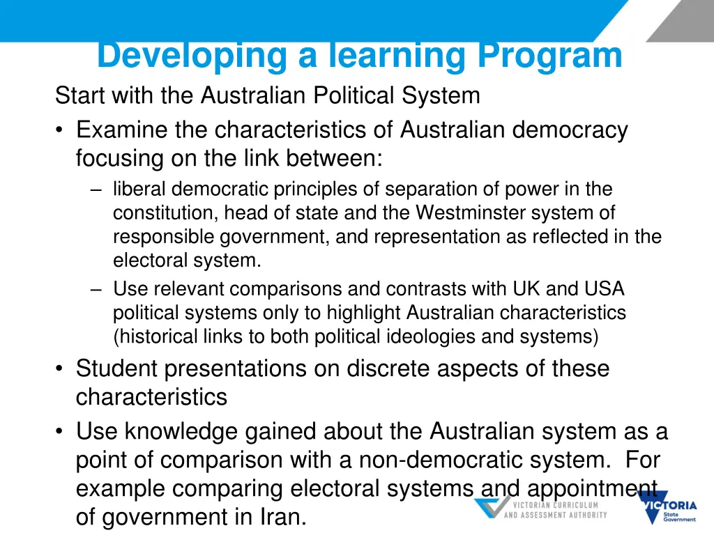 developing a learning program start with