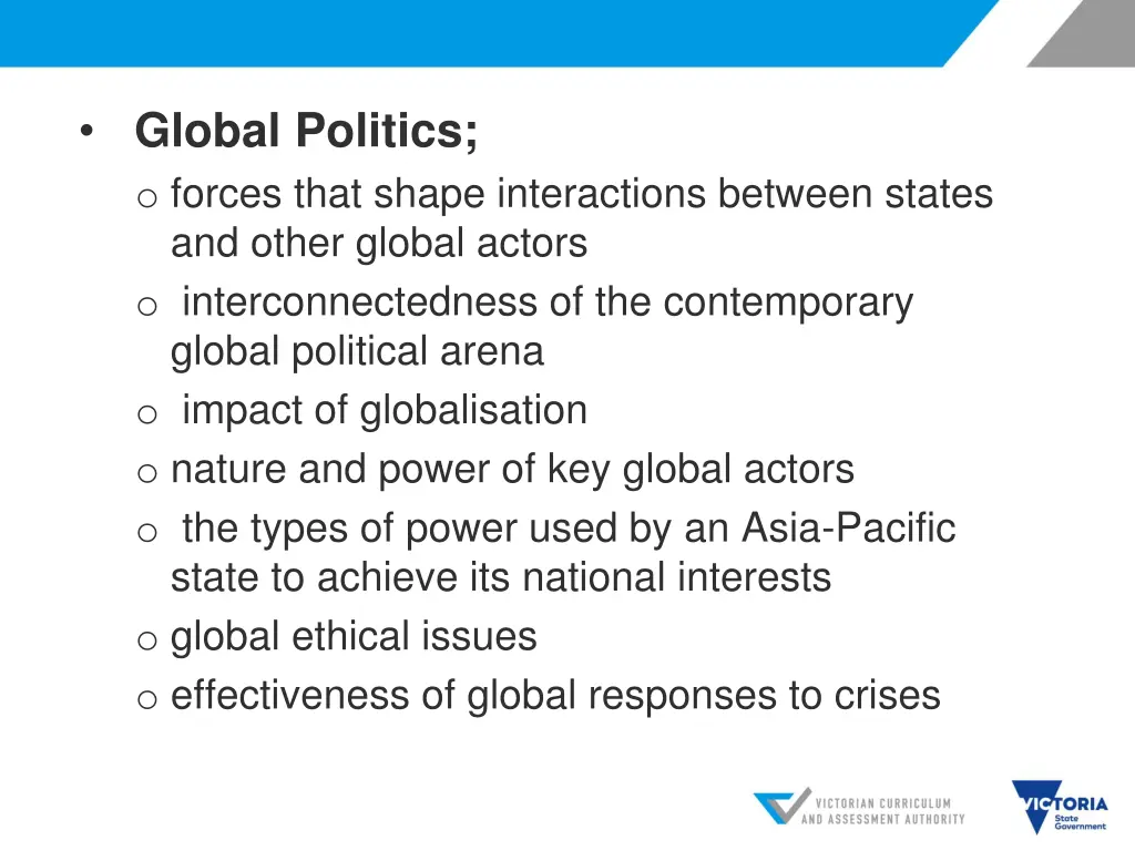 global politics o forces that shape interactions
