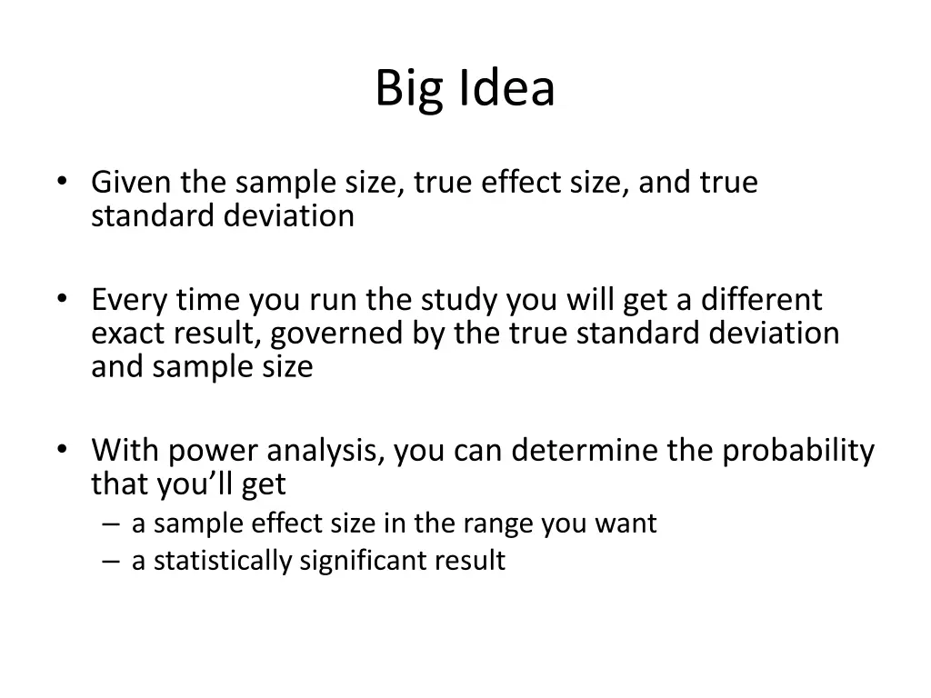 big idea