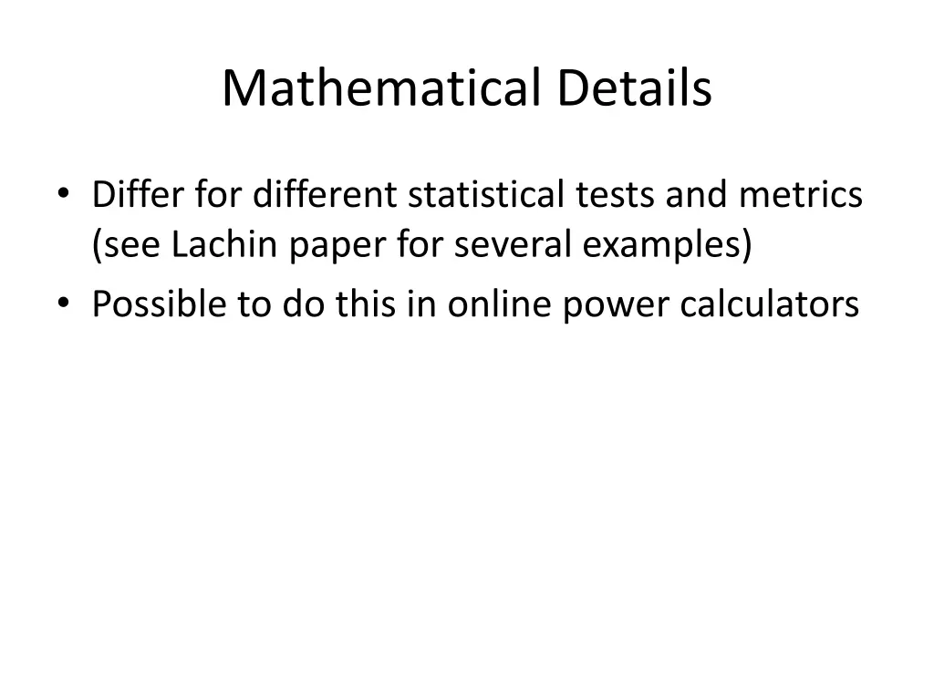 mathematical details