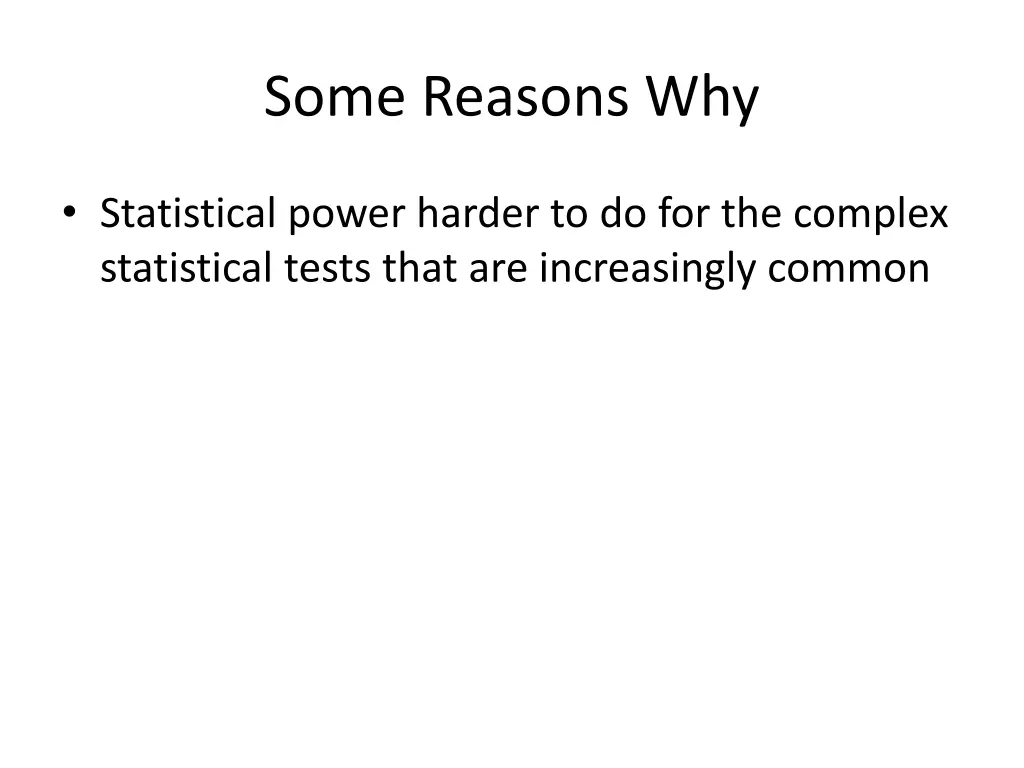 some reasons why 3