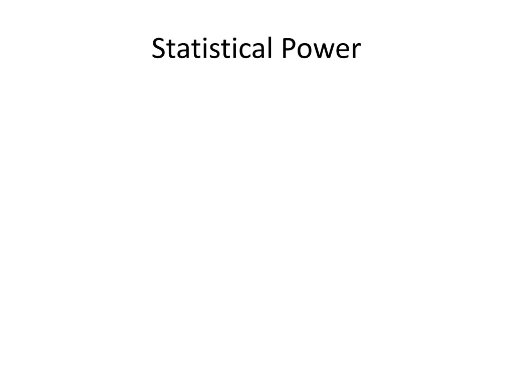 statistical power