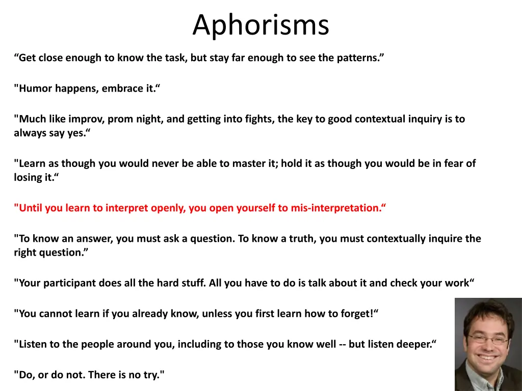 aphorisms 1