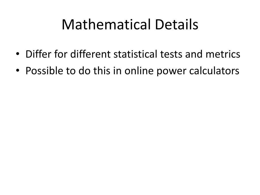 mathematical details