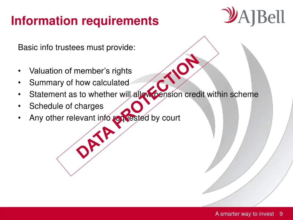 information requirements