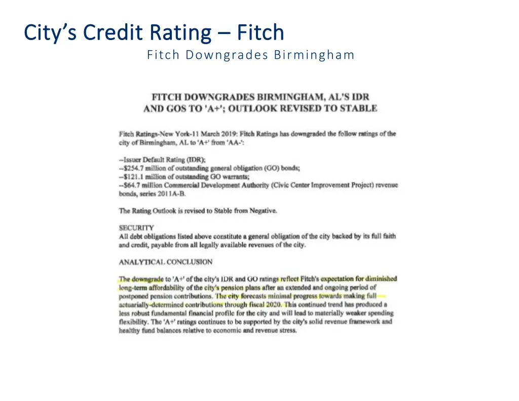 city s credit rating city s credit rating fitch