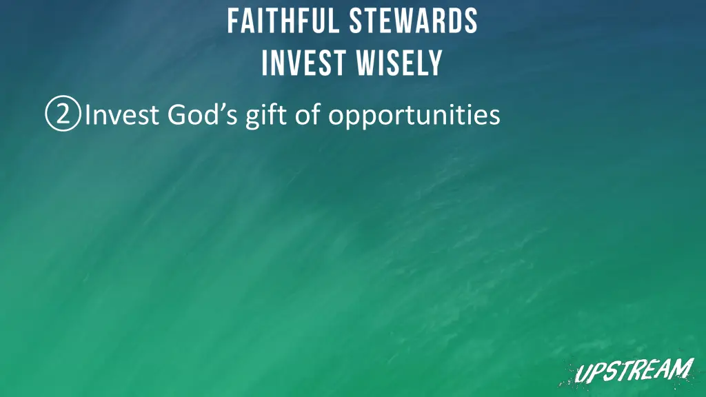 invest god s gift of opportunities