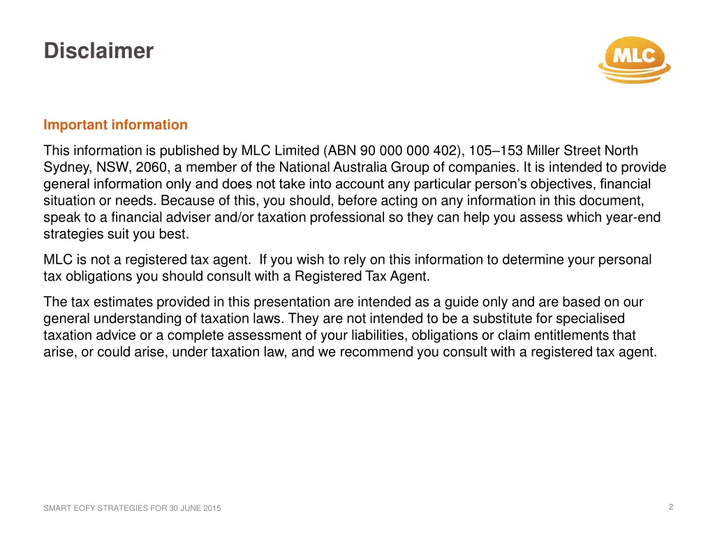 disclaimer