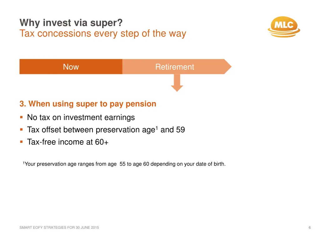 why invest via super tax concessions every step 2