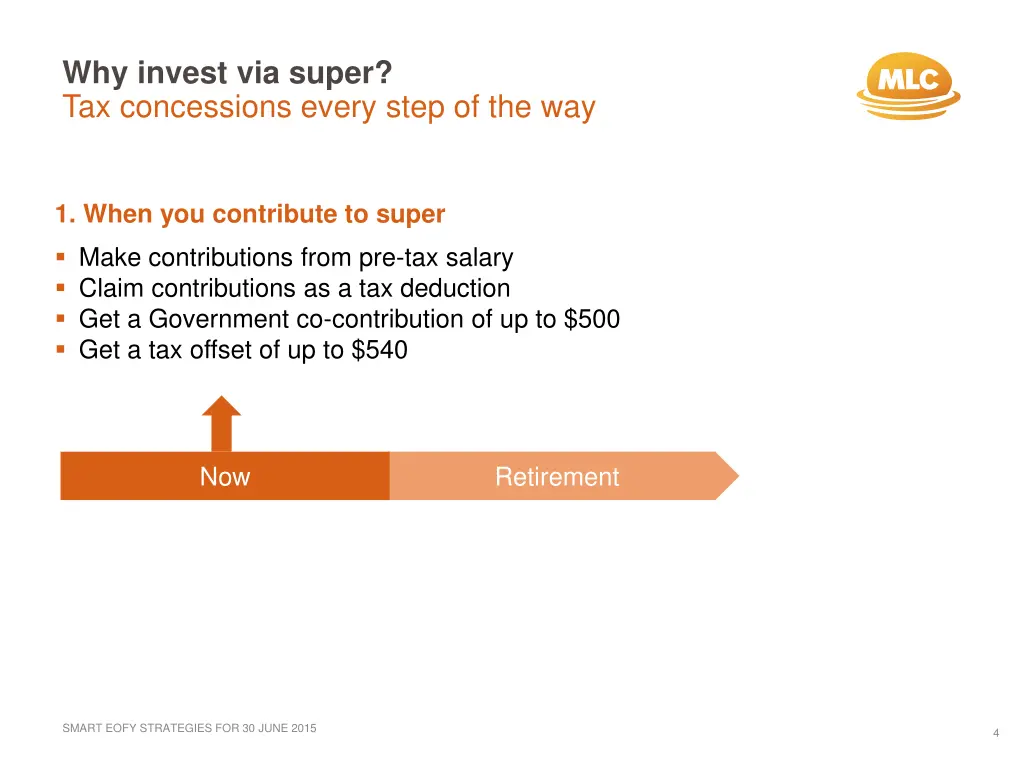 why invest via super tax concessions every step