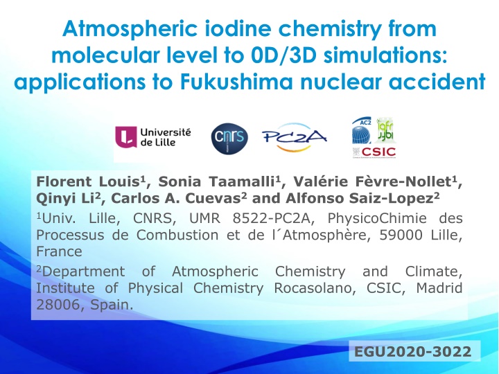 atmospheric iodine chemistry from molecular level