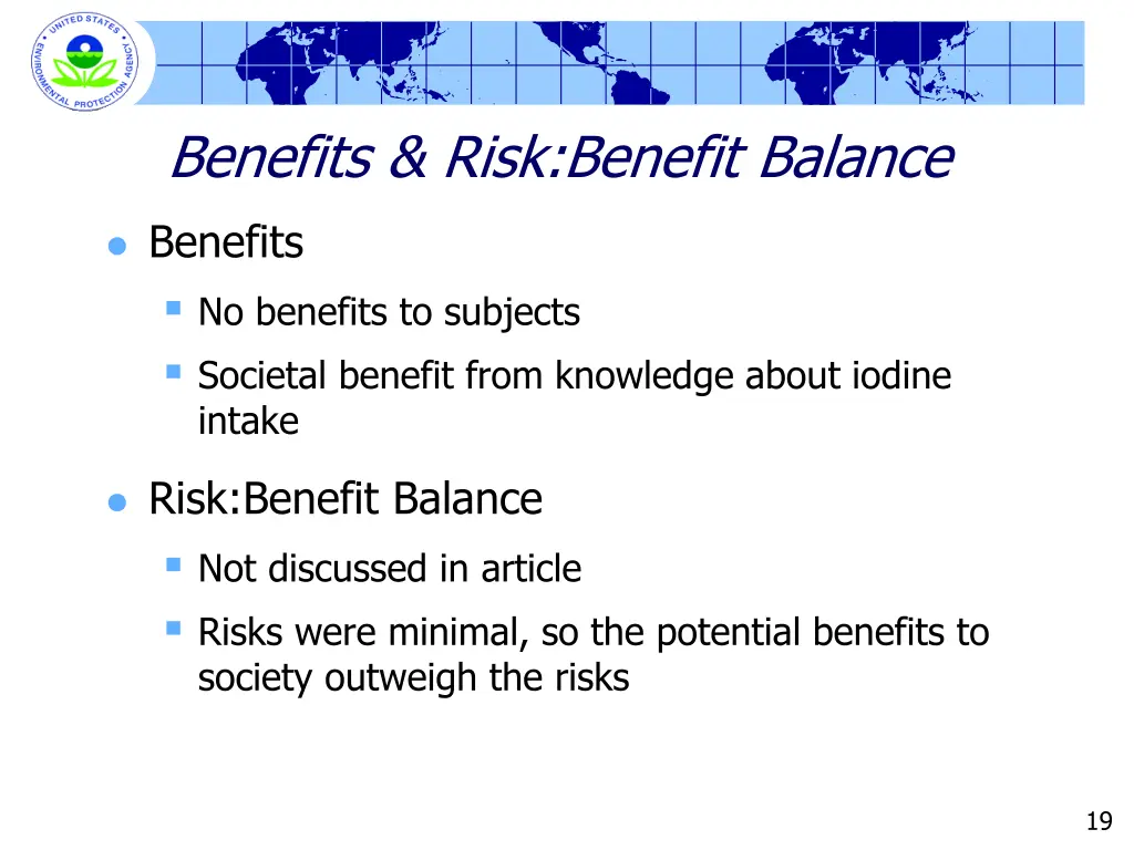benefits risk benefit balance