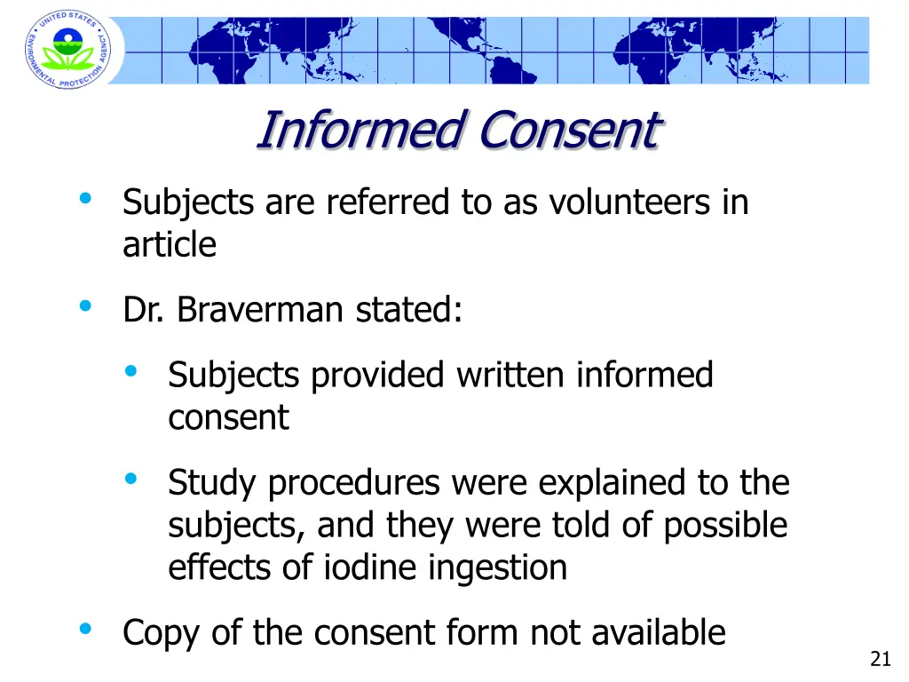 informed consent subjects are referred