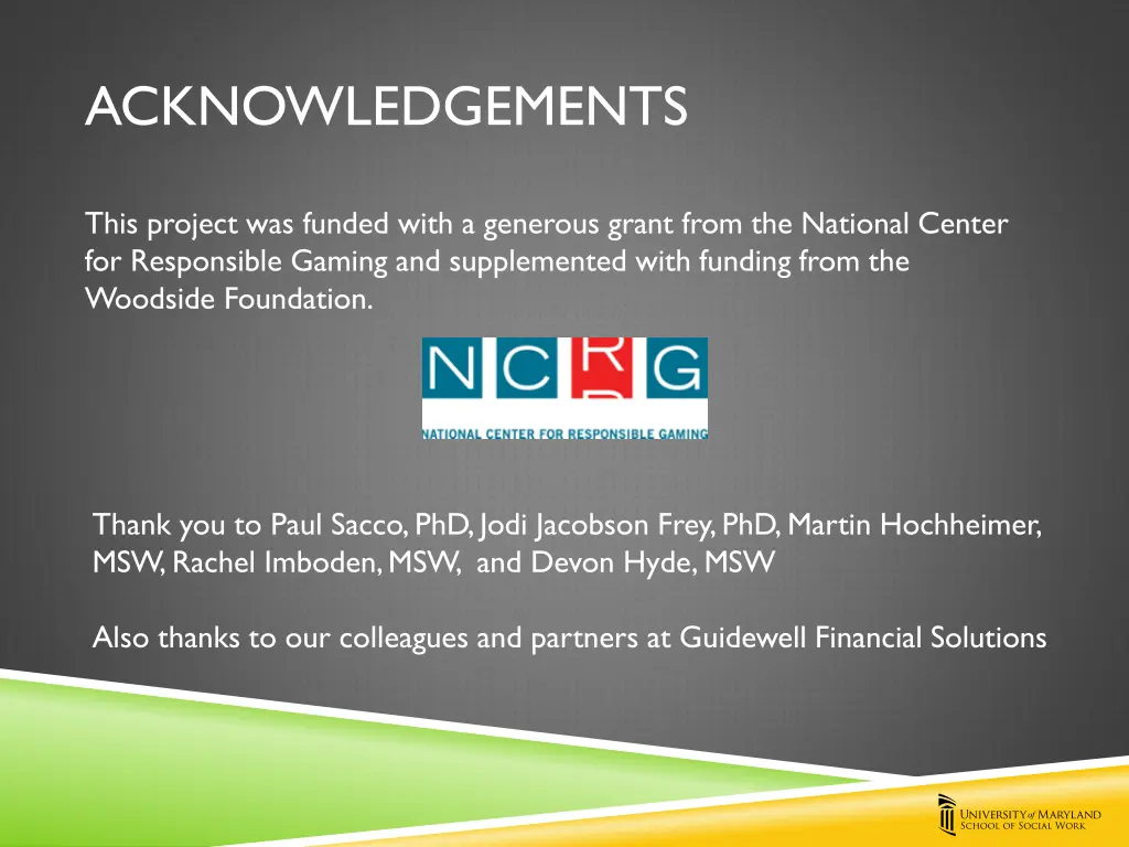acknowledgements