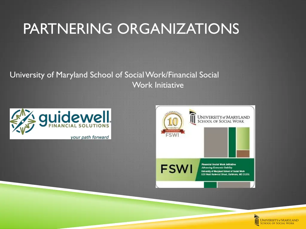 partnering organizations