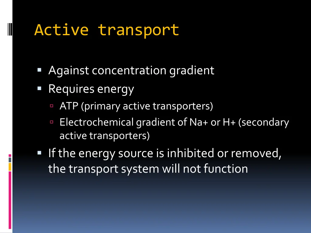 active transport