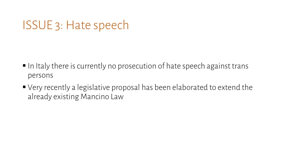 issue 3 hatespeech