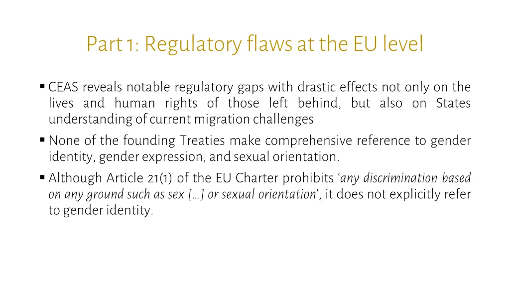 part 1 regulatoryflawsatthe eu level