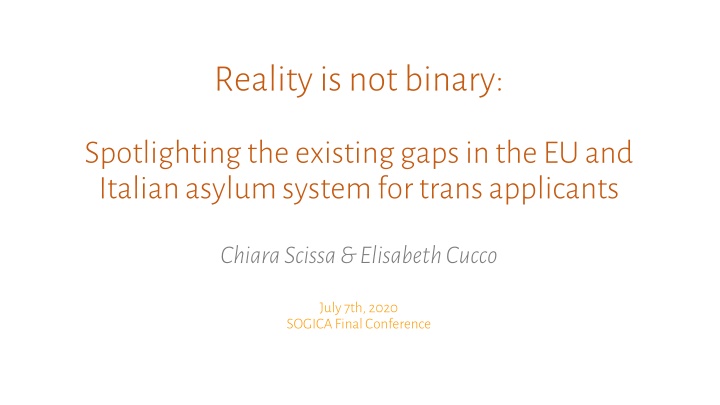 reality isnotbinary