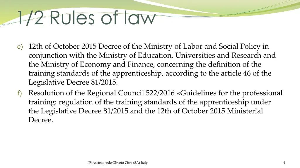 1 2 rules of law