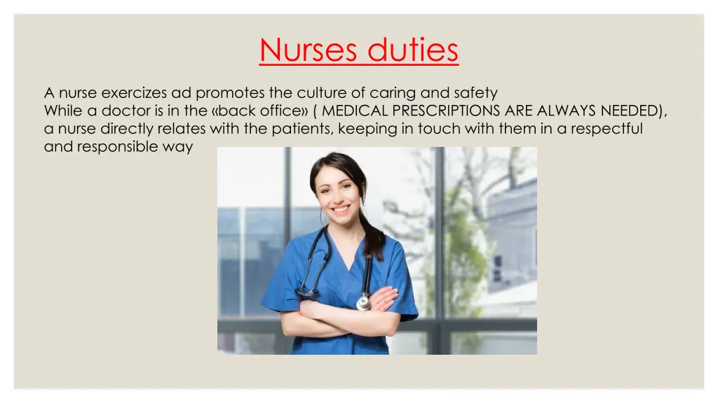 nurses duties