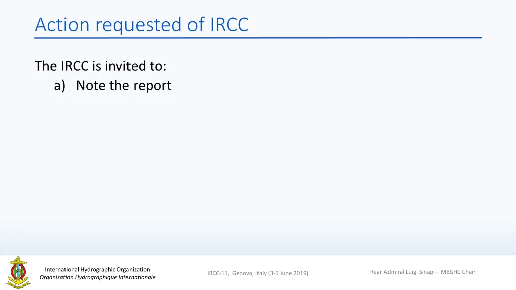 action requested of ircc