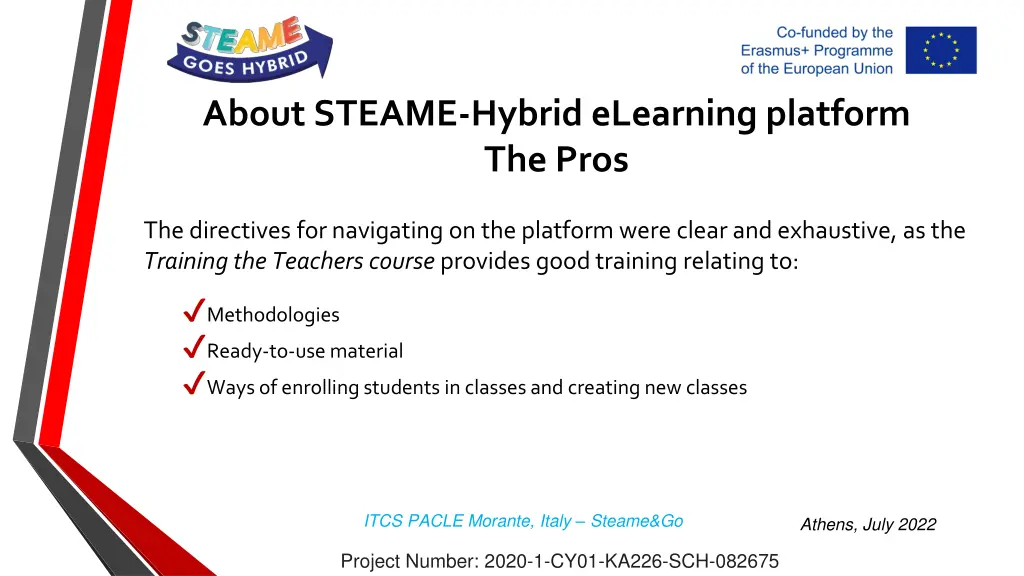 about steame hybrid elearning platform the pros