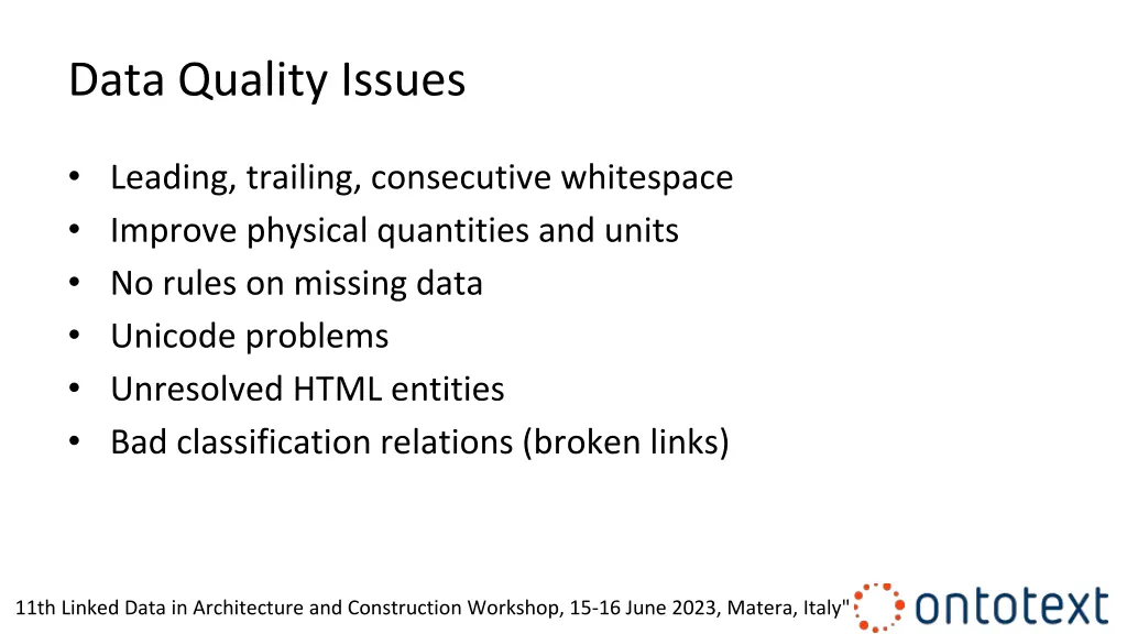 data quality issues