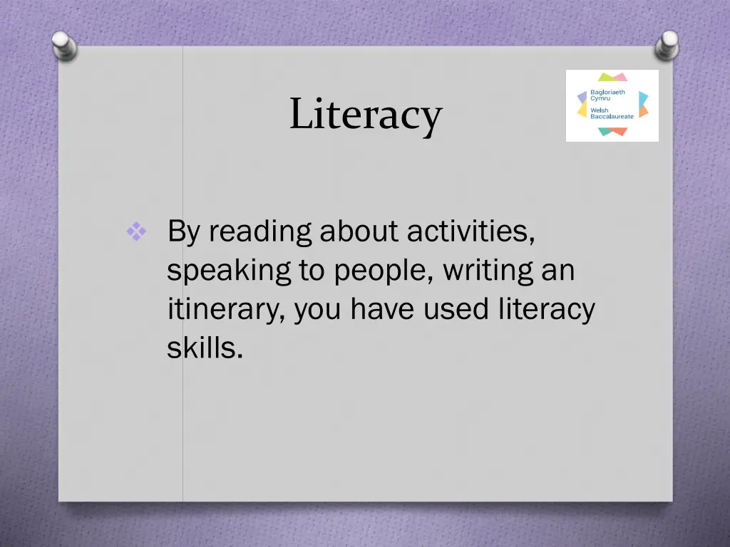literacy