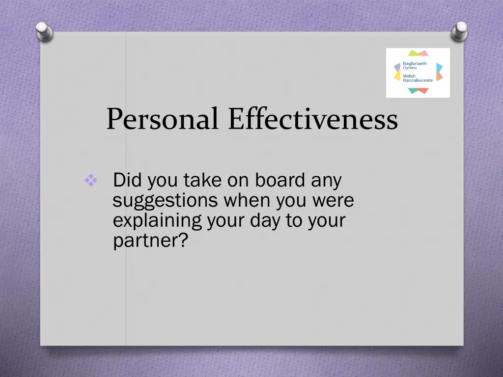 personal effectiveness
