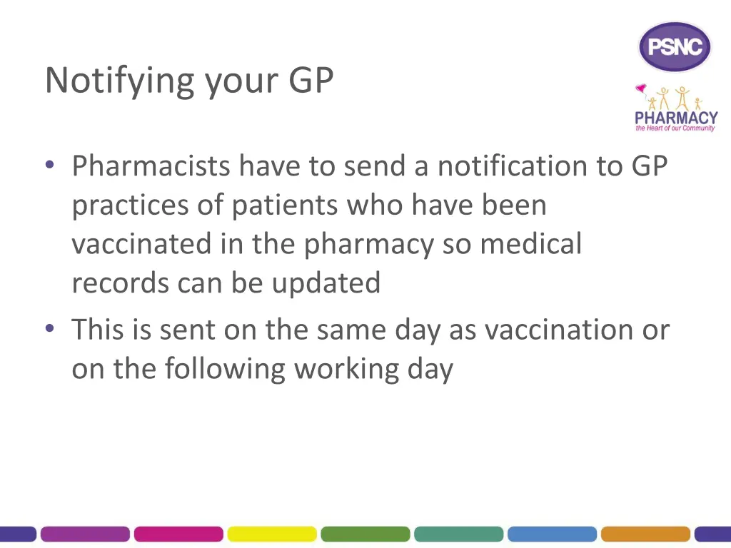 notifying your gp