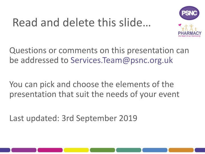 read and delete this slide