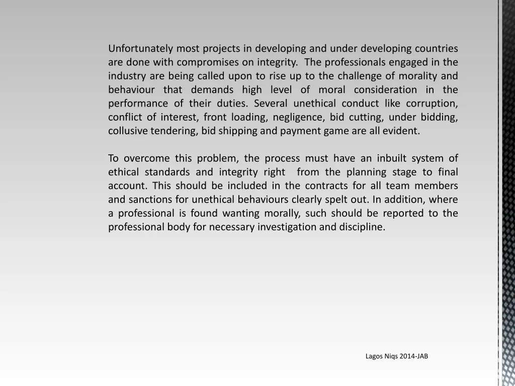 unfortunately most projects in developing