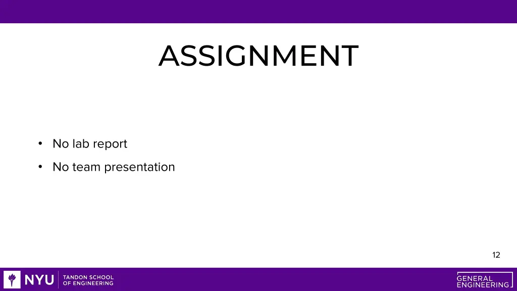 assignment
