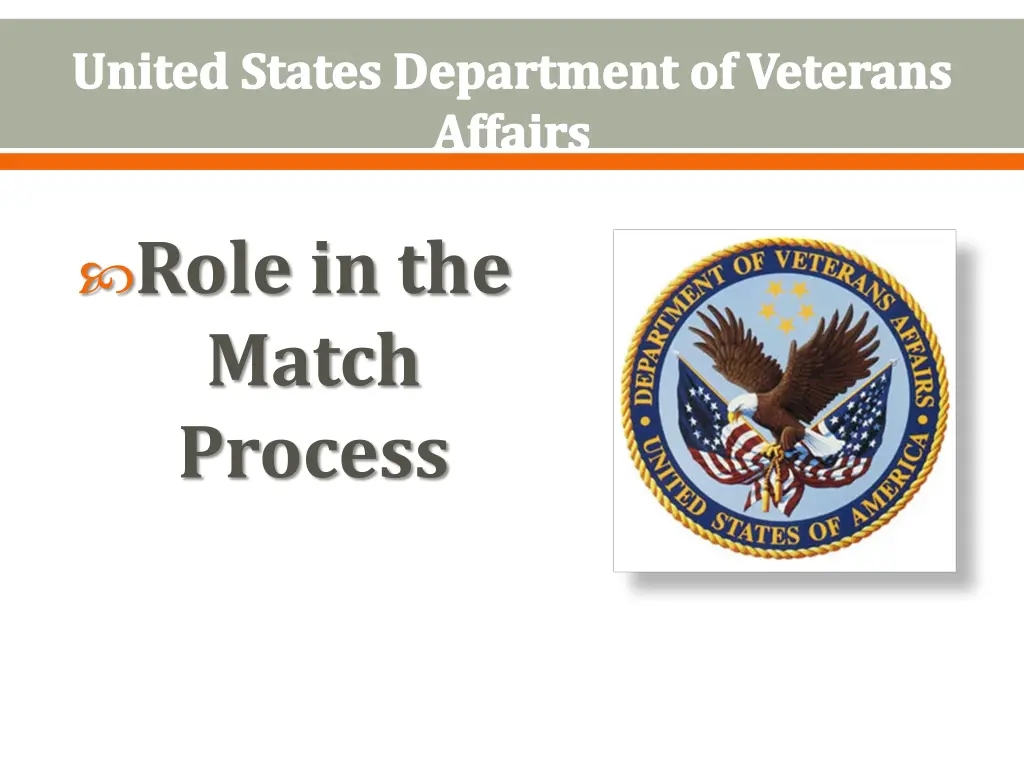 united states department of veterans affairs