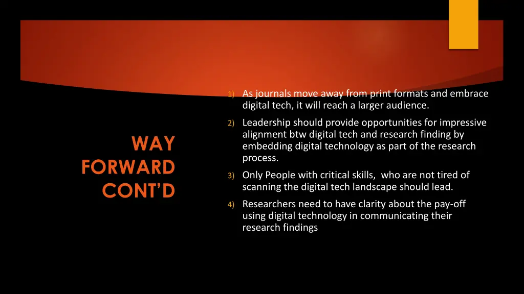 1 as journals move away from print formats