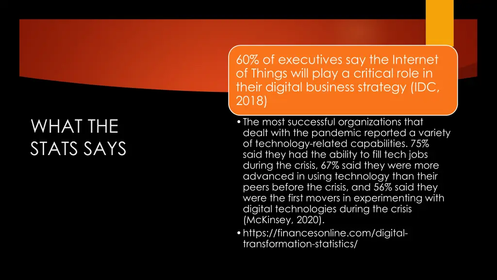 60 of executives say the internet of things will
