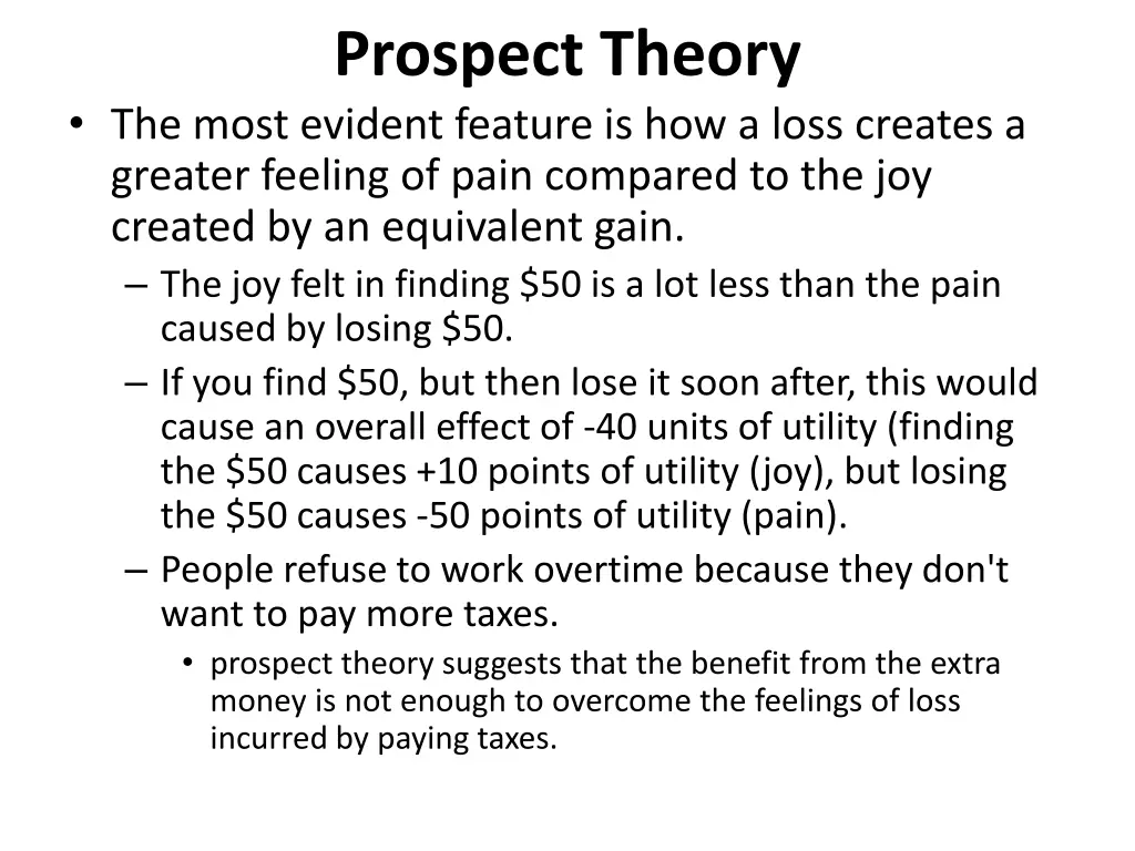 prospect theory 2