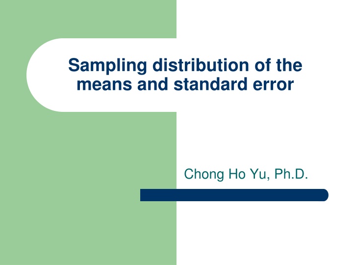 sampling distribution of the means and standard