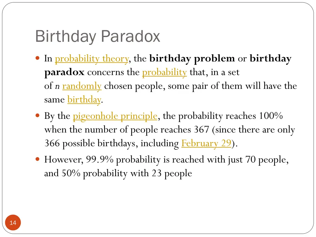 birthday paradox