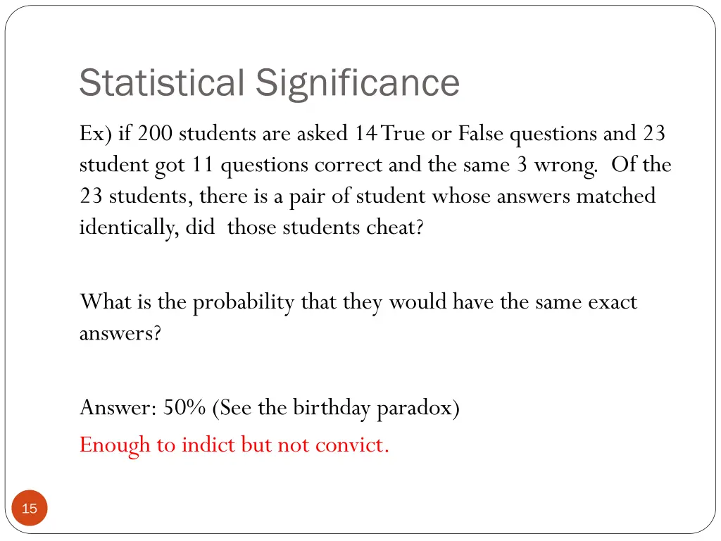 statistical significance 2