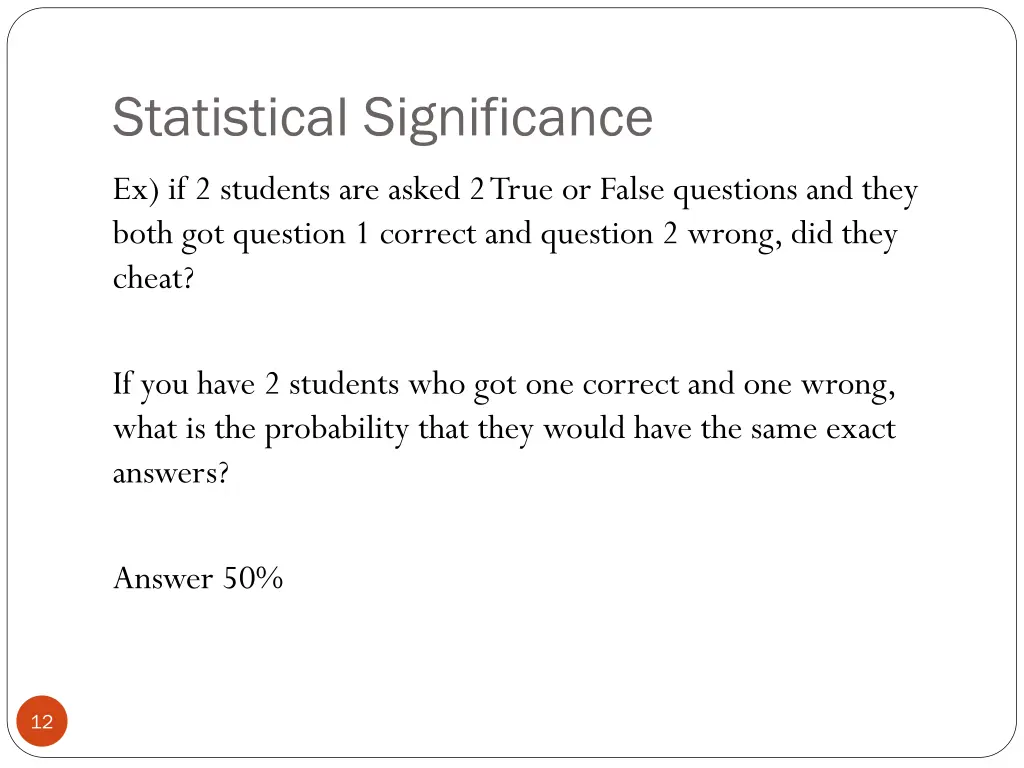 statistical significance